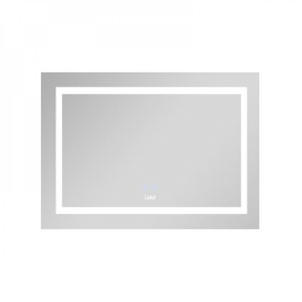 Дзеркало Lidz Kubis 800х600 з LED-підсвічуванням Touch, з антизапотіванням, з димером, рег. яскравості SD00053524