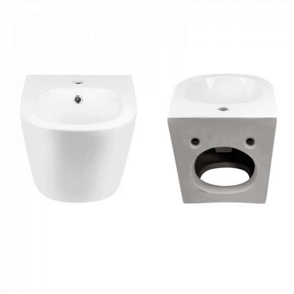 Комплект Qtap Jay 2 в 1: унітаз підвісний Rimless + біде підвісне SD00053557