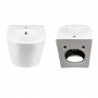 Комплект Qtap Jay 2 в 1: унітаз підвісний Rimless + біде підвісне SD00053557