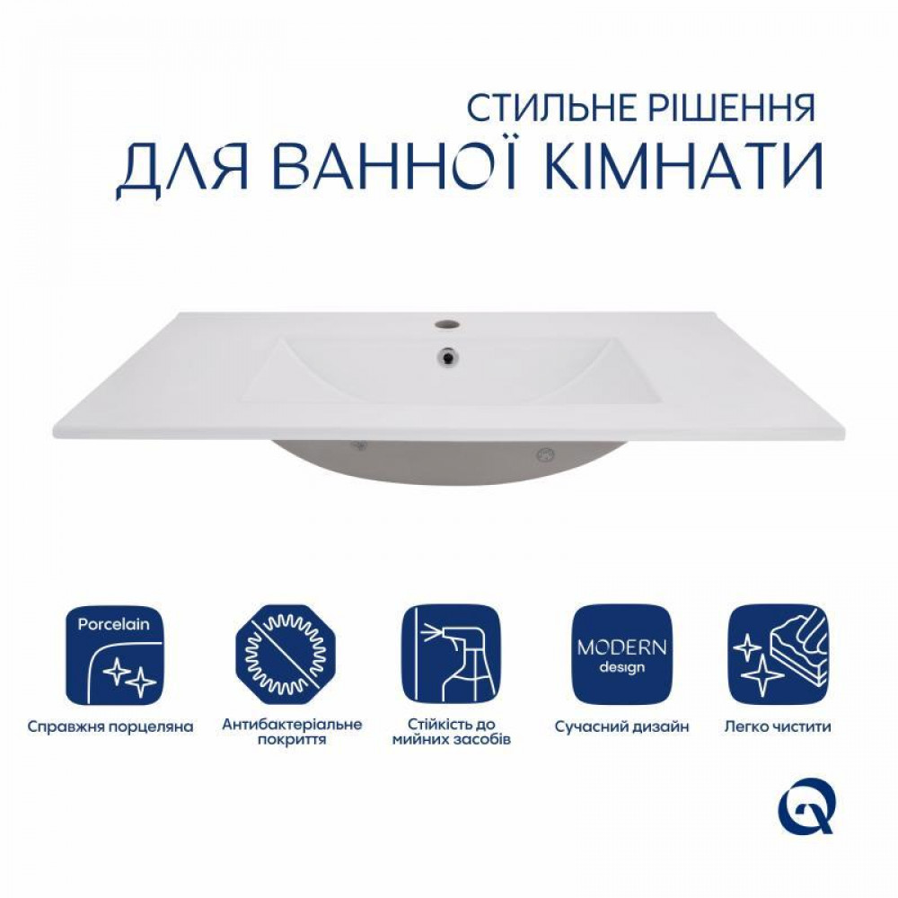 Раковина Qtap Albatross 800х460х180White QT01113080CW1 SD00053610