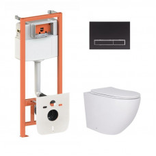 Готове рішення Qtap для ванної кімнати: підвісний унітаз Robin 520x365x365 + комплект інсталяції Nest 4 в 1