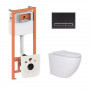 Готове рішення Qtap для ванної кімнати: підвісний унітаз Robin 520x365x365 + комплект інсталяції Nest 4 в 1 SD00053627