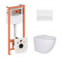 Готове рішення Qtap для ванної кімнати: підвісний унітаз Robin 520x365x365 + комплект інсталяції Nest 4 в 1 SD00053629