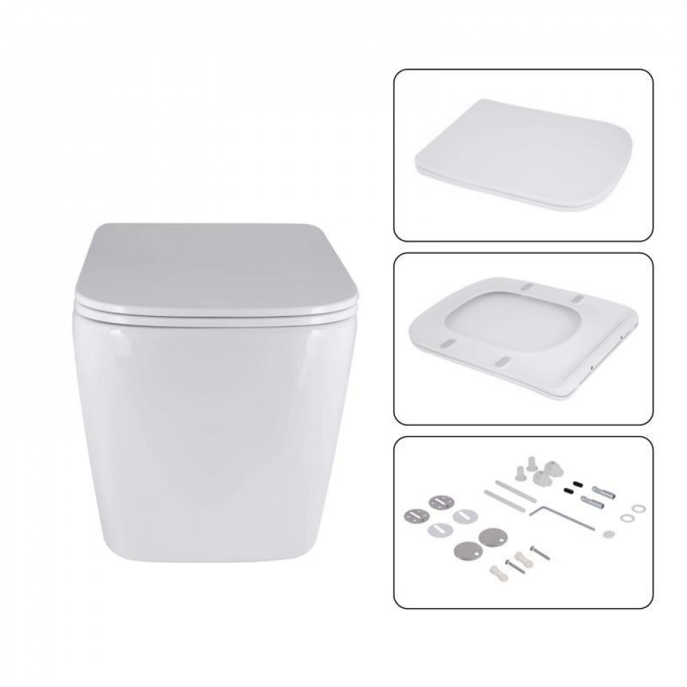 Готове рішення Qtap для ванної кімнати: підвісний унітаз Tern + комплект інсталяції Nest 4 в 1 (лінійна SD00053635