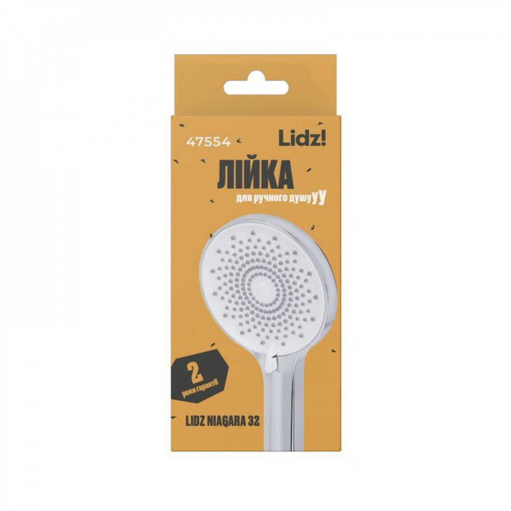 Лійка для ручного душу Lidz Niagara 32 120 мм округла LDNIA32CRM47554 Chrome SD00053678