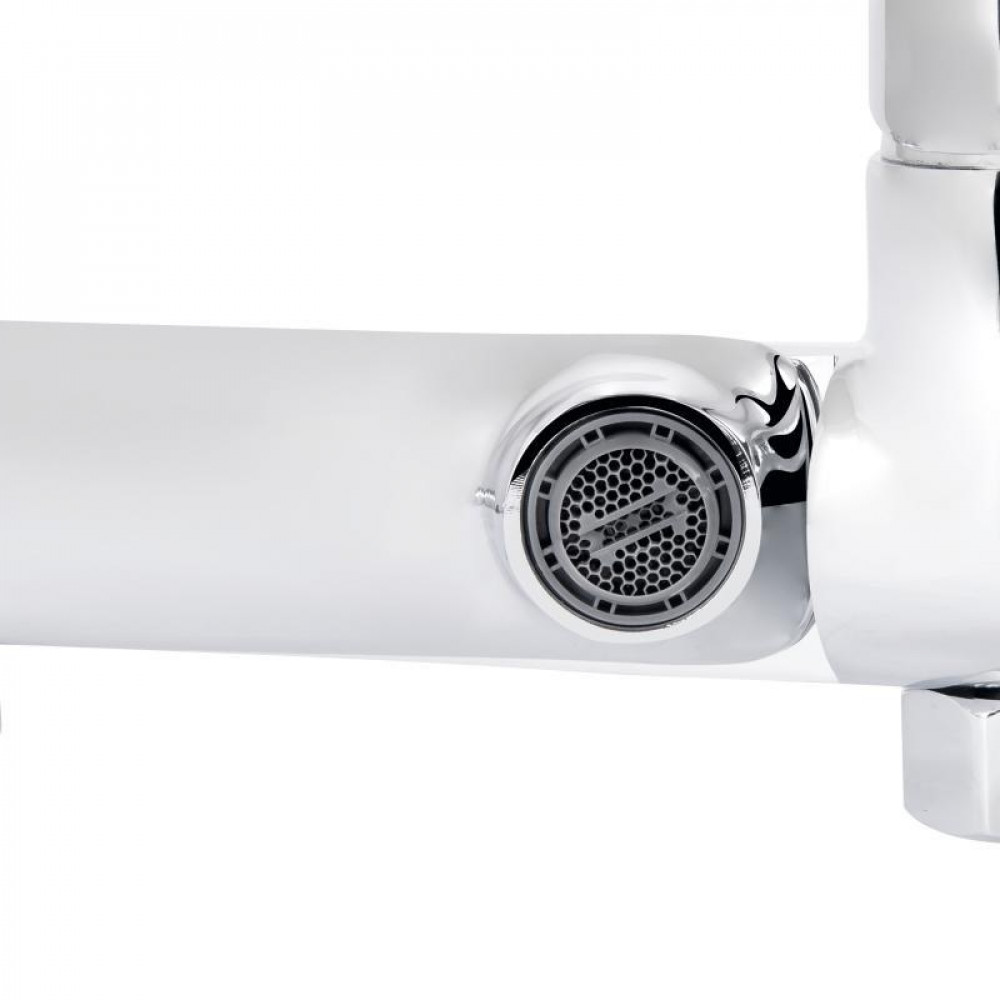 Змішувач для ванни Qtap Evia з поворотним виливом (з душовим гарнітуром) QTEVI260CRM47578 Chrome SD00053702