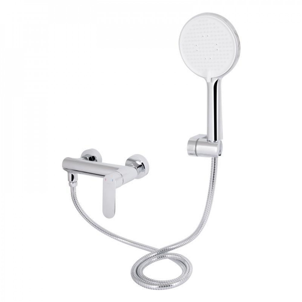 Змішувач для ванни Qtap Evia з поворотним виливом (з душовим гарнітуром) QTEVI260CRM47578 Chrome SD00053702