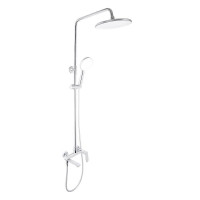 Душевая система универсальная Qtap Evia на три потребителя (с изливом) QTEVI111CRM47583 Chrome