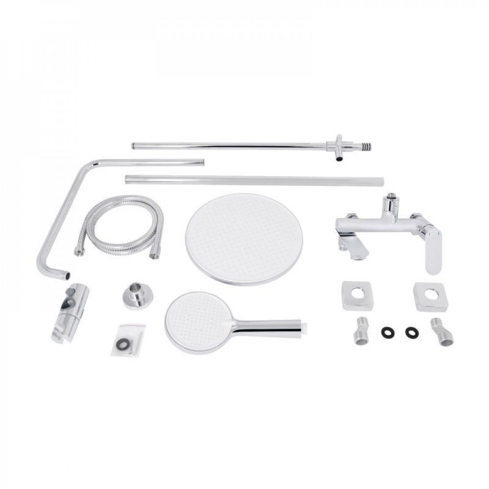 Душевая система универсальная Qtap Evia на три потребителя (с изливом) QTEVI111CRM47583 Chrome SD00053707