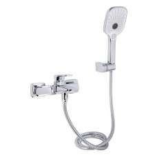 Змішувач для ванни Qtap Tern (з душовим гарнітуром) QTTER259CRM47586 Chrome