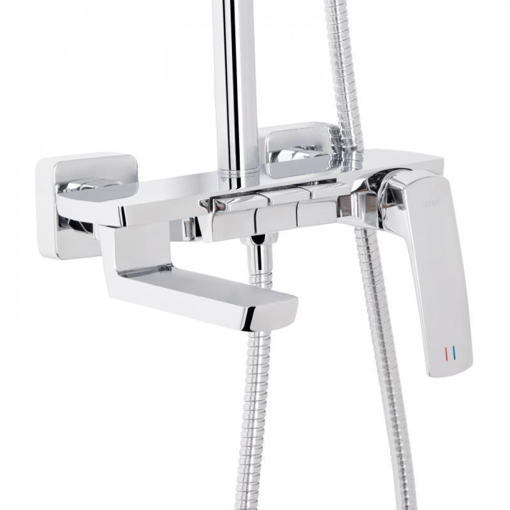 Душевая система универсальная Qtap Tern на три потребителя (с изливом) QTTER111CRM47591 Chrome SD00053715