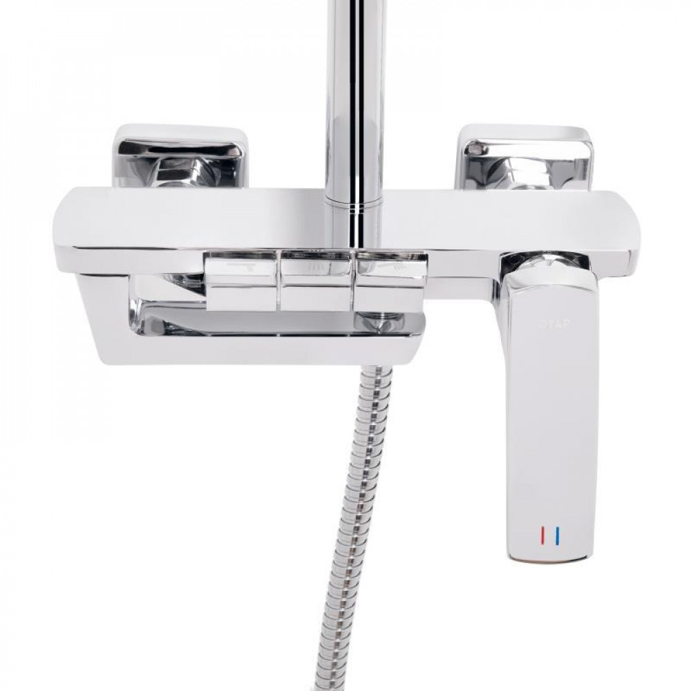 Душевая система универсальная Qtap Tern на три потребителя (с изливом) QTTER111CRM47591 Chrome SD00053715