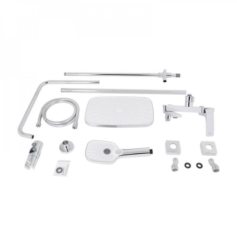 Душова система універсальна Qtap Tern на три споживача (з виливом) QTTER1112CRM47592 Chrome SD00053716