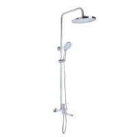 Душова система універсальна Qtap Aries на три споживача (з виливом) QTARI1112CRM47606 Chrome