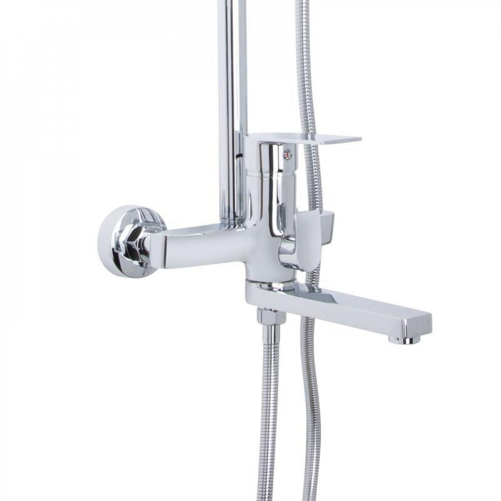 Душова система універсальна Qtap Aries на три споживача (з виливом) QTARI1112CRM47606 Chrome SD00053730