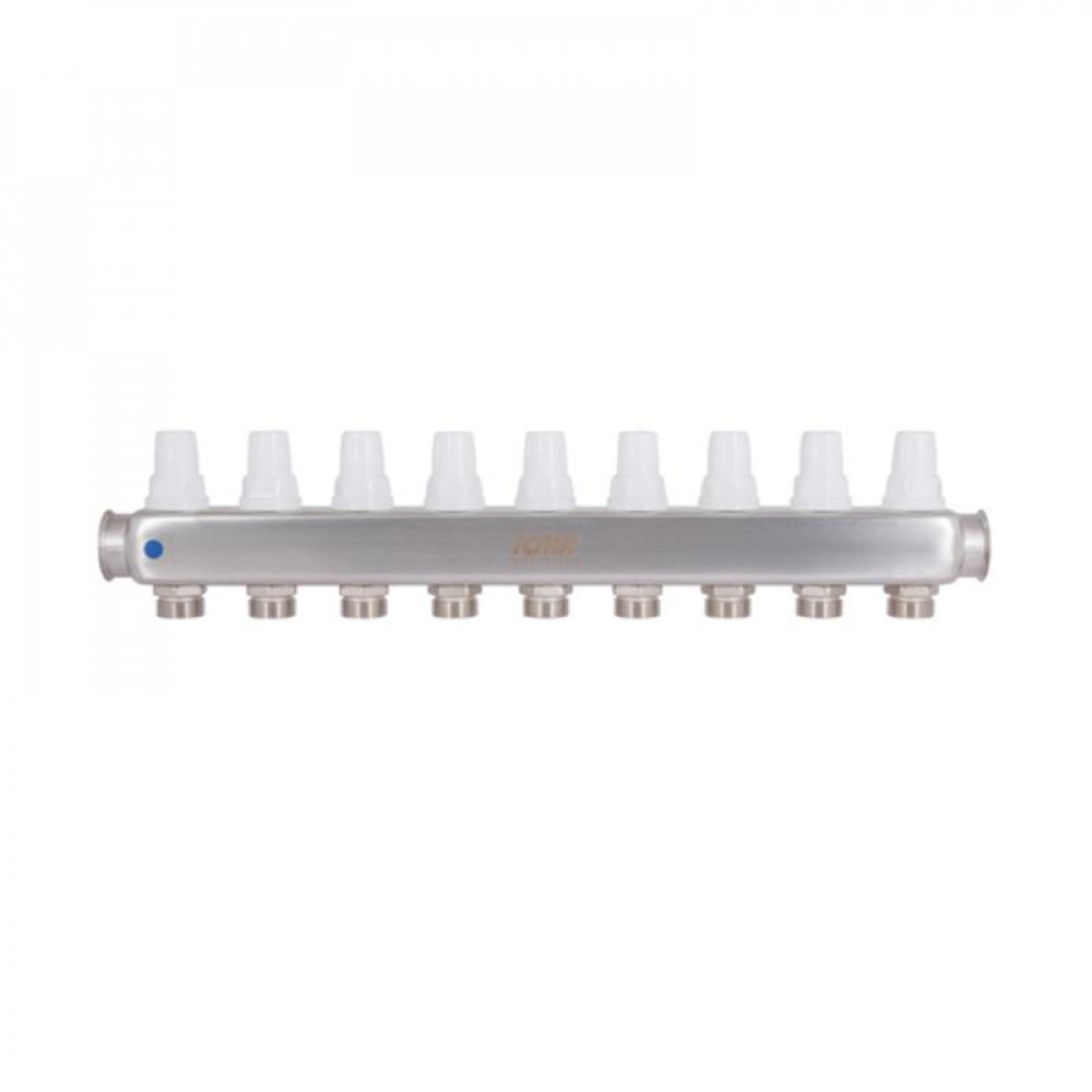 Колектор з витратомірами (нерж.) 1" х9 Icma № К073 SD00053737