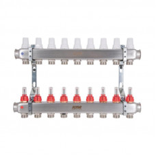 Колектор з витратомірами (нерж.) 1" х9 Icma № К073