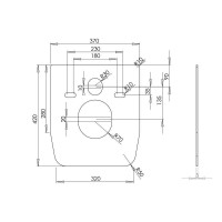 Шумоизолирующая прокладка Qtap Nest для подвесного унитаза и биде QT0350A108