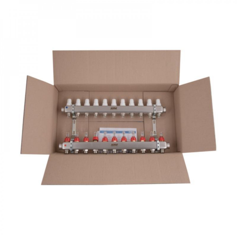 Колектор Icma № К073 з витратомірами (нерж.) 1" х 3/4" на 11 виходів SD00054040