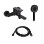 Комплект Qtap Slavonice Black Matt: Змішувач QTSLA259BLM45918 + Шланг QTHADPVCSQ160B + Лійка QTRUC125BLM45951 SD00054151