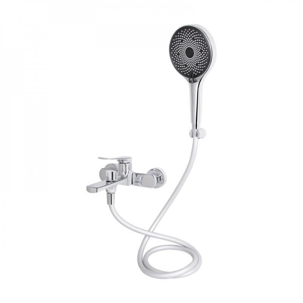 Змішувач для ванни Qtap Slavonice (з душовим гарнітуром) QTSLV259CRM48034 Chrome SD00054158