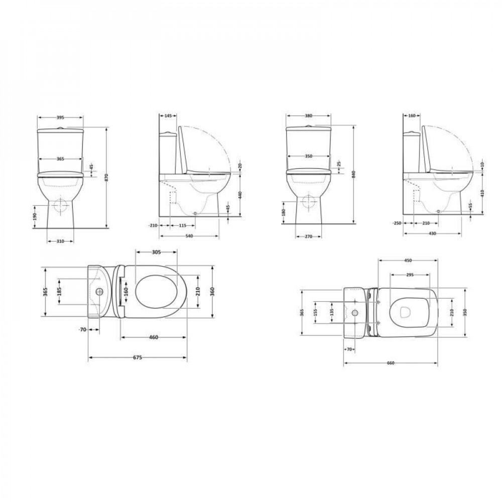 Акційний набір: Унітаз підлоговий Scorpio Ultra Quiet QT14222125AUQW + Унітаз підлоговий Kalao Rimless SD00054163