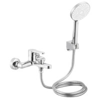 Смеситель латунный для ванны Lidz Astra 006 (с душевым гарнитуром) (k35) LDAST006CRM48087 Chrome