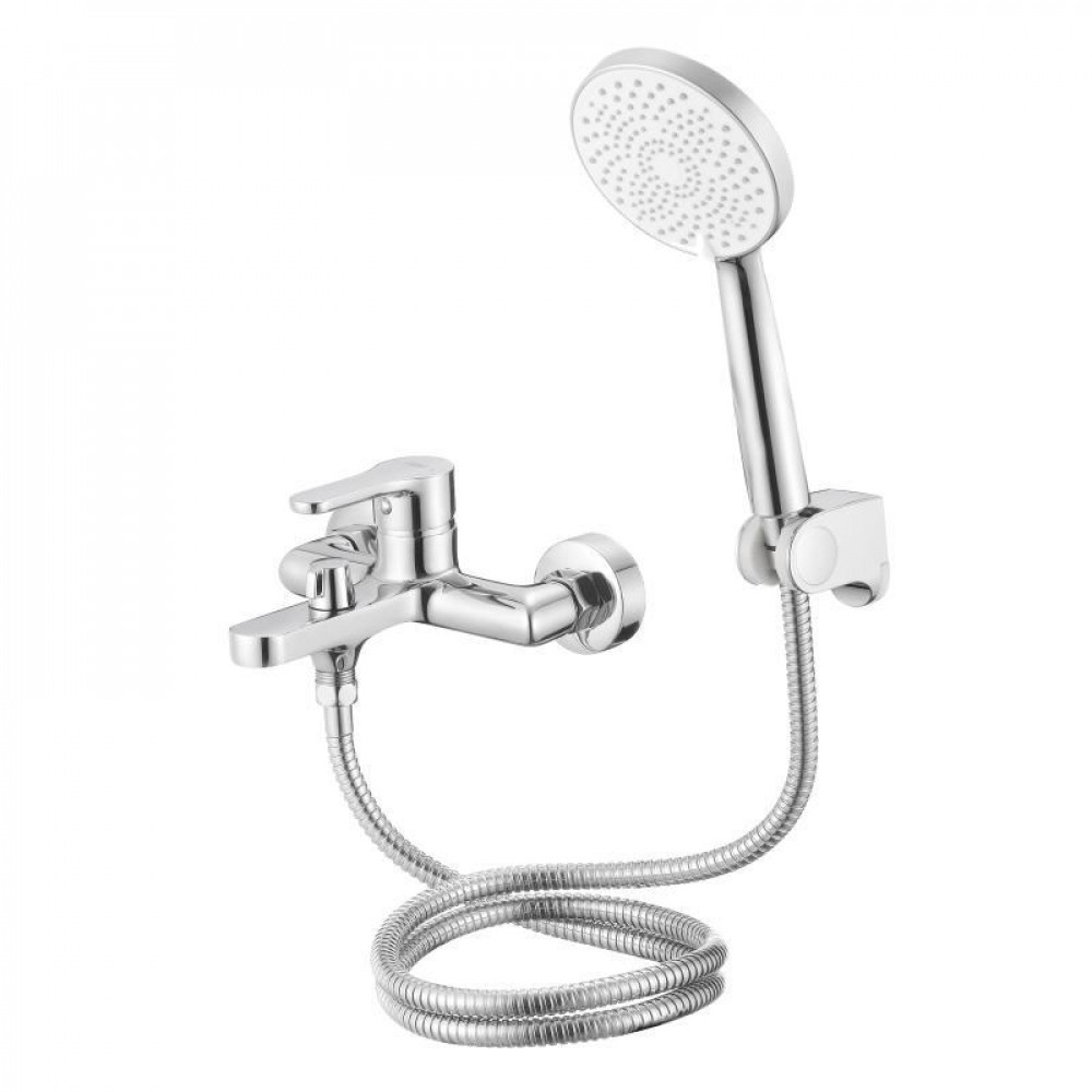 Змішувач латунний для ванни Lidz Astra 006 (з душовим гарнітуром) (k35) LDAST006CRM48087 Chrome SD00054211