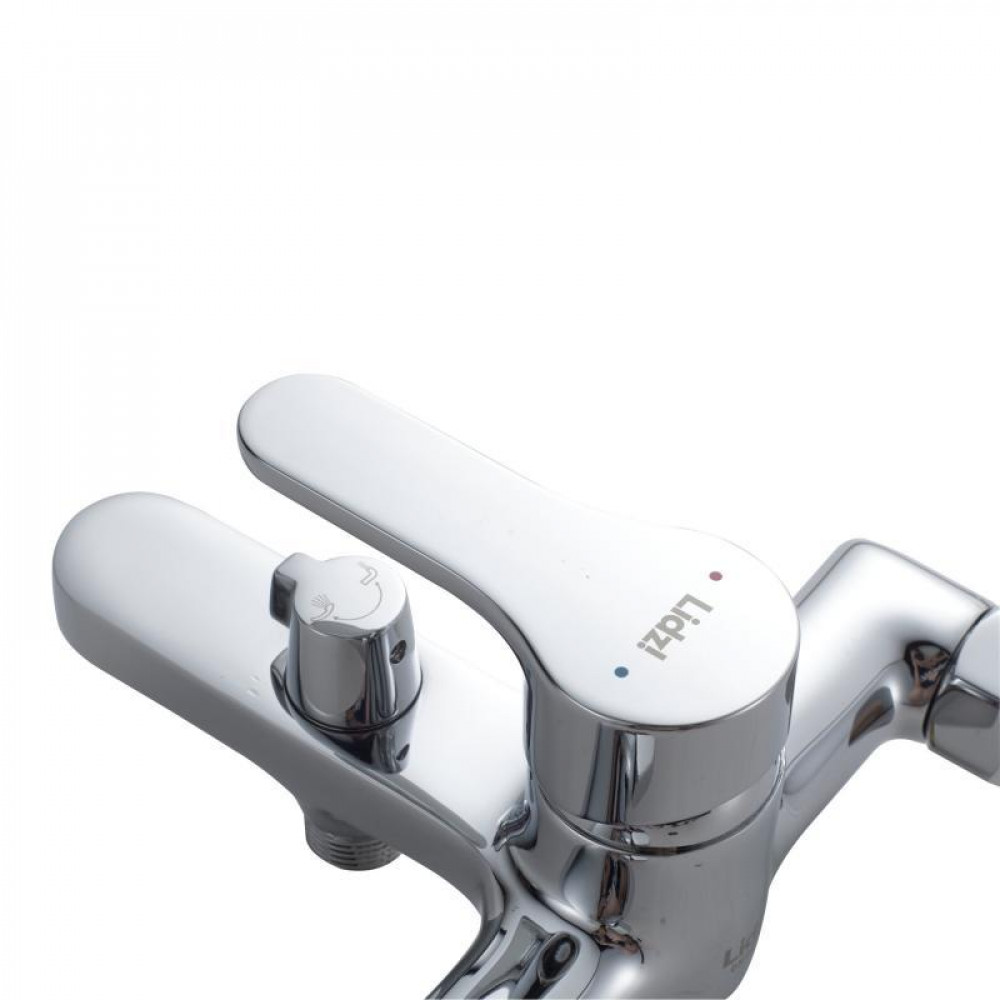 Змішувач латунний для ванни Lidz Astra 006 (з душовим гарнітуром) (k35) LDAST006CRM48087 Chrome SD00054211