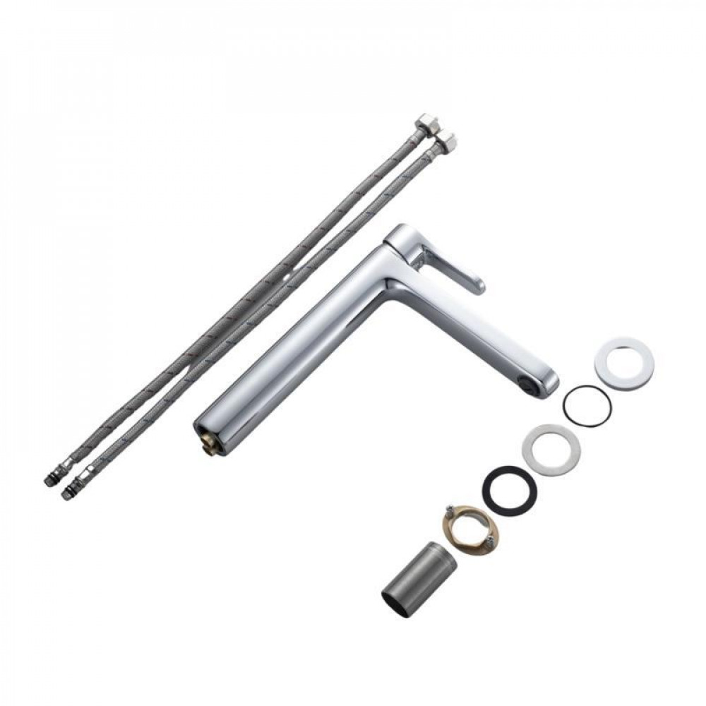 Змішувач латунний для раковини Lidz Astra 001FH високий (k35) LDAST001FHCRM48090 Chrome SD00054214