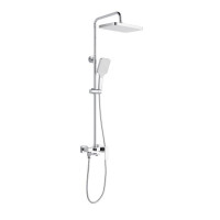 Душевая система латунная универсальная Lidz Orion 1030 на три потребителя (с изливом) (k35) LDORI1030CRM48092 Chrome