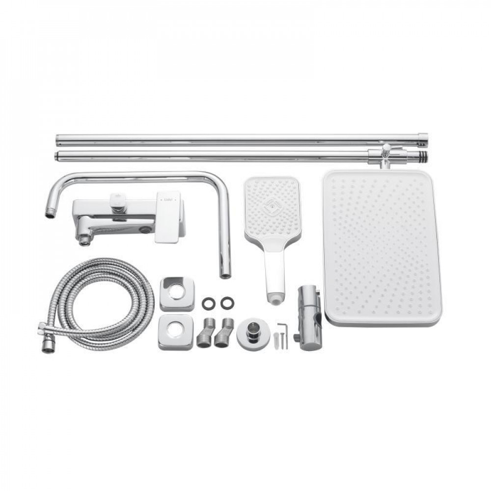 Душова система латунна універсальна Lidz Orion 1030 на три споживача (з виливом) (k35) LDORI1030CRM48092 Chrome SD00054216