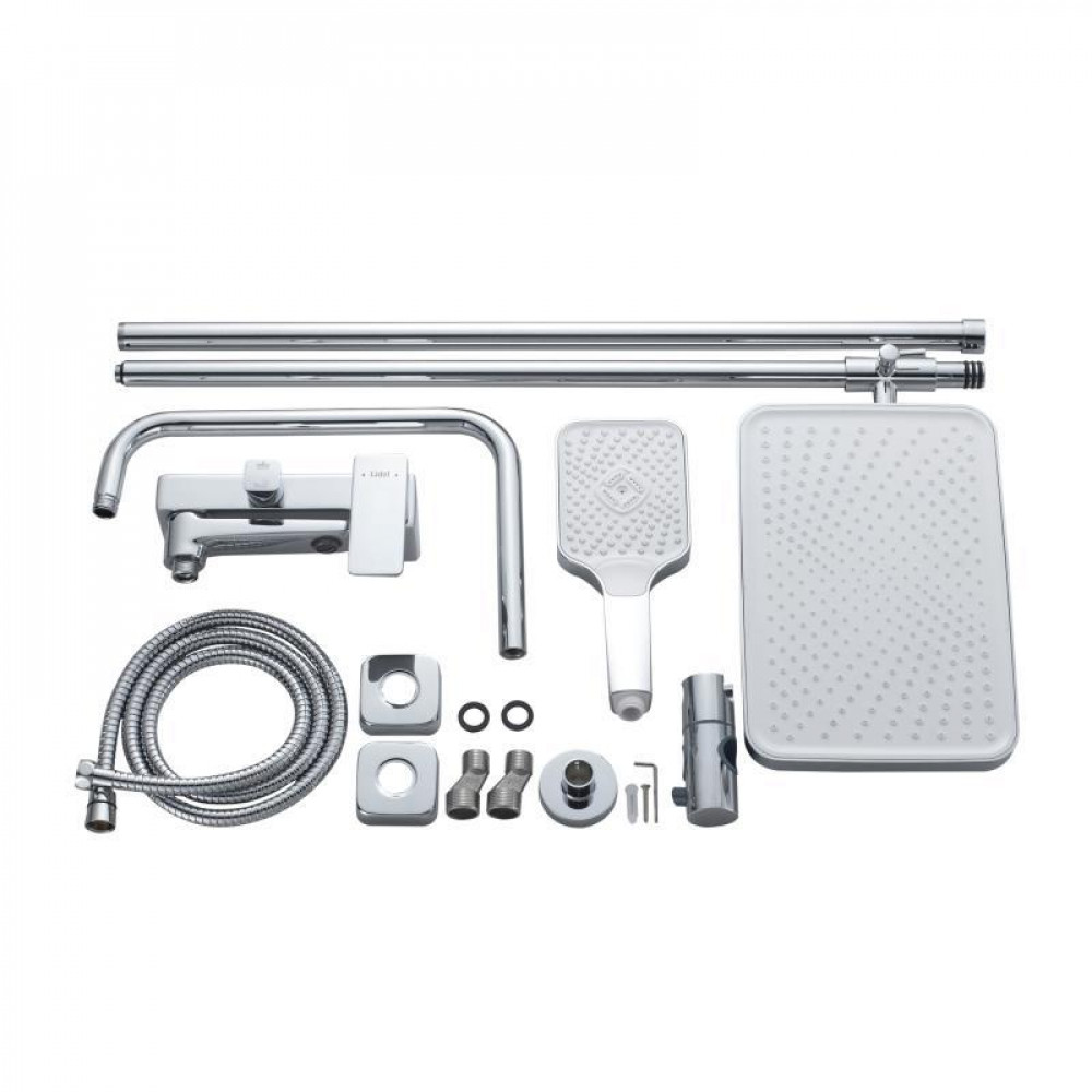 Душова система латунна універсальна Lidz Orion 1030 на три споживача (з виливом) (k35) LDORI1030CRM48092 Chrome SD00054216