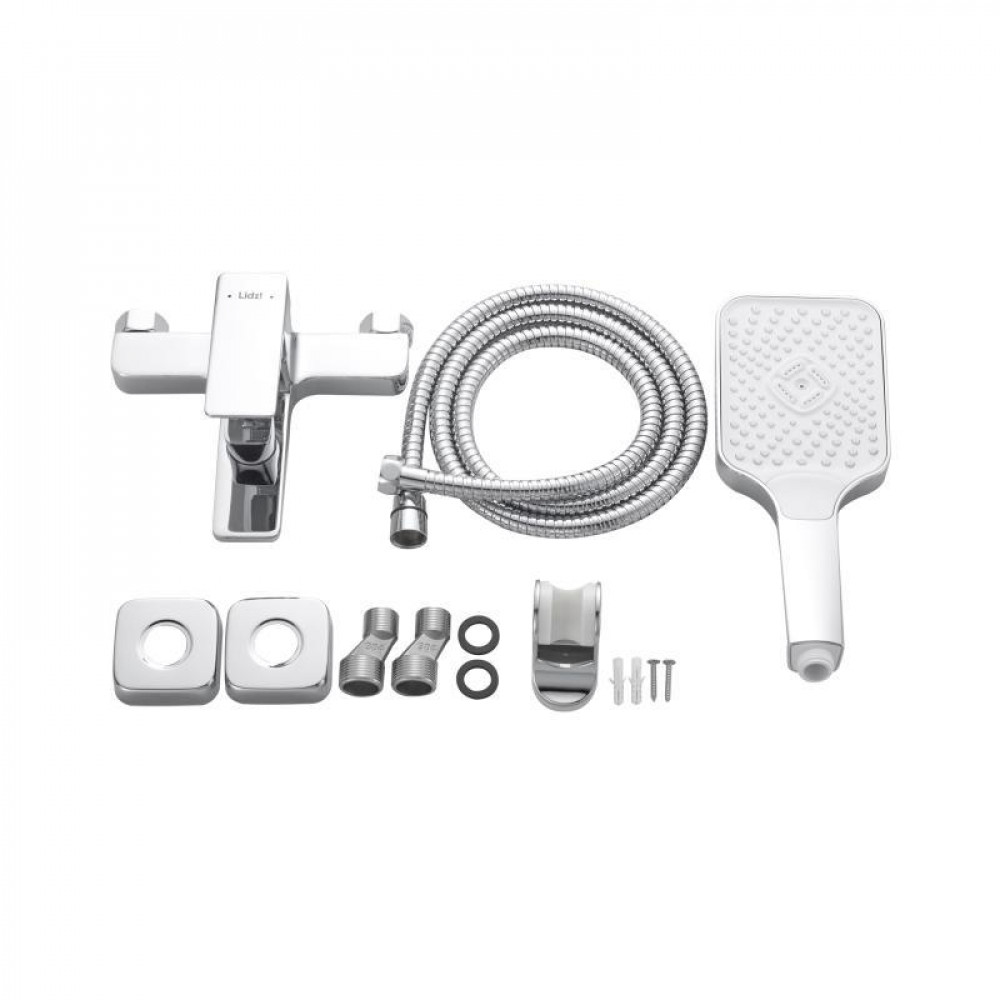 Змішувач латунний для ванни Lidz Orion 006 (з душовим гарнітуром) (k35) LDORI006CRM48093 Chrome SD00054217