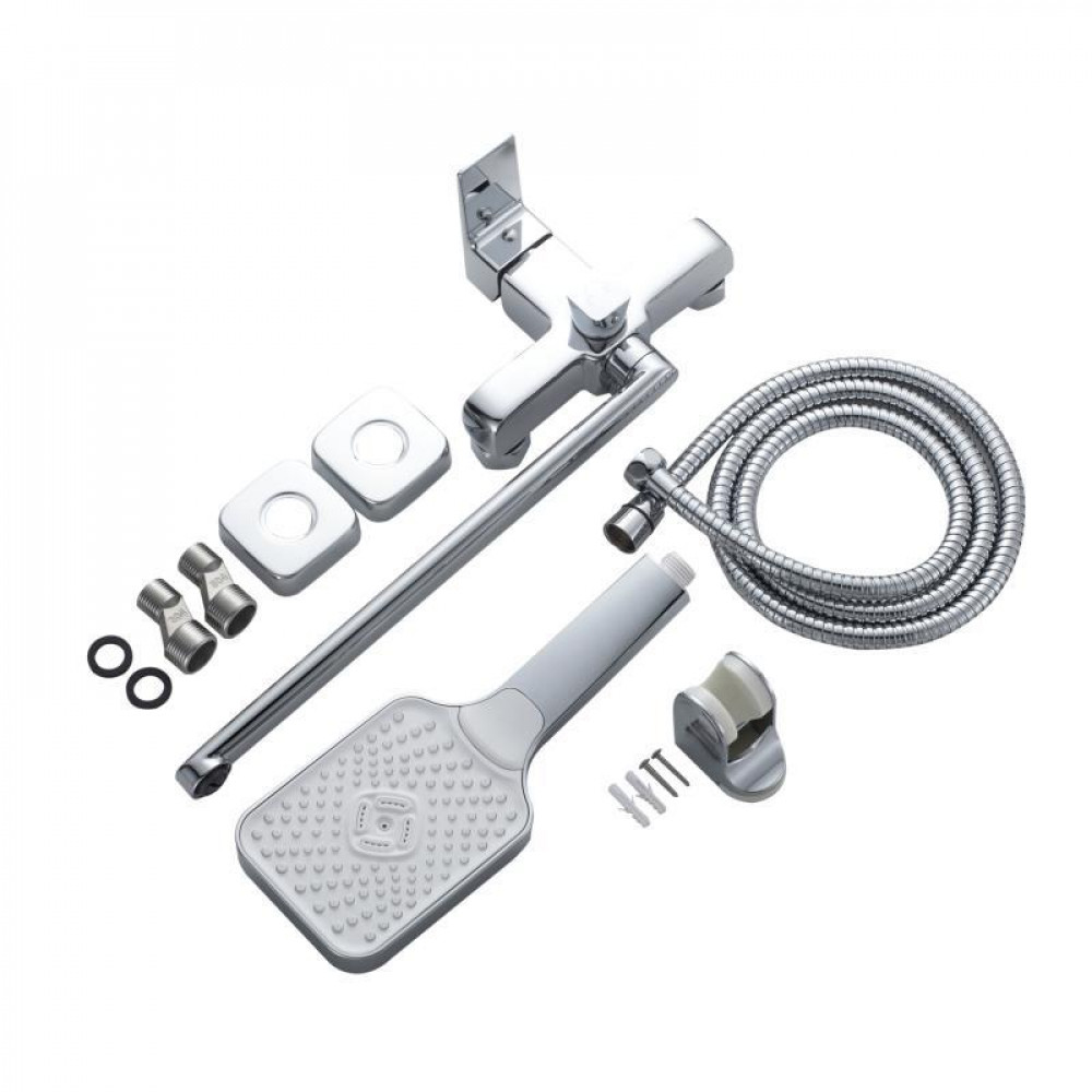 Змішувач латунний для ванни Lidz Orion 005 з поворотним виливом (з душовим гарнітуром) (k35) LDORI005CRM48094 Chrome SD00054218