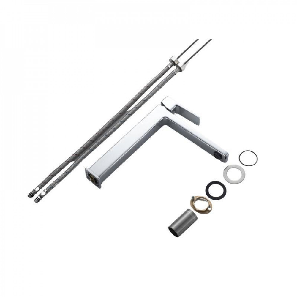 Змішувач латунний для раковини Lidz Orion 001FH високий (k25) LDORI001FHCRM48096 Chrome SD00054220