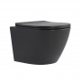 Унітаз підвісний Robin Ultra Quiet 490×365×325 мм, Anthracite, з сидінням Slim Duroplast / Soft-close / Quick Release SD00054283