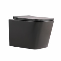 Унітаз підвісний Tern Ultra Quiet 490×365×325 мм, Anthracite, з сидінням Slim Duroplast / Soft-close / Quick Release