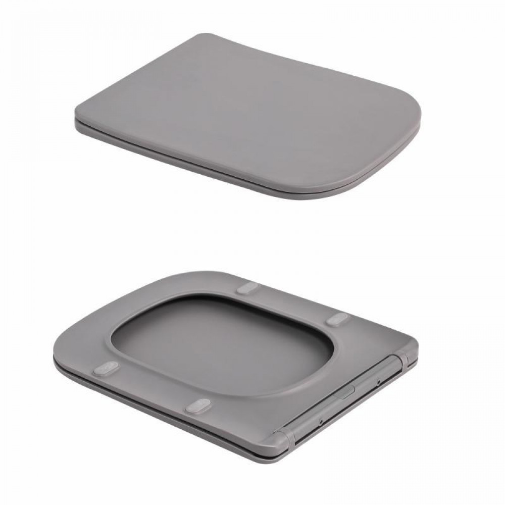 Унітаз підвісний Tern Ultra Quiet 490×365×325 мм, Stone Grey, з сидінням Slim Duroplast / Soft-close / Quick Release SD00054289