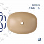 Раковина накладна Qtap Robin 500х380х140 мм, Beige, прямокутна, з донним клапаном QT04116302SB SD00054298