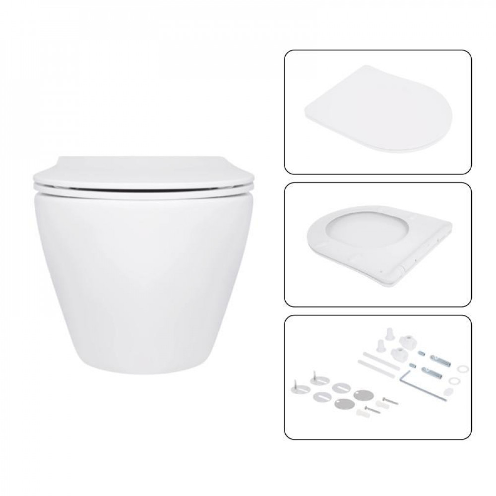 Готове рішення Qtap для ванної кімнати: підвісний унітаз Jay Ultra Quiet 520x360x320 + комплект інсталяції SD00054304
