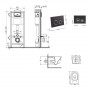 Готове рішення Qtap для ванної кімнати: підвісний унітаз Jay Ultra Quiet 520x360x320 + комплект інсталяції SD00054316
