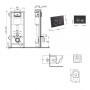 Готове рішення Qtap для ванної кімнати: підвісний унітаз Swan Ultra Quiet 520x360x320 + комплект інсталяції SD00054318