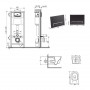Готове рішення Qtap для ванної кімнати: підвісний унітаз Jay Ultra Quiet 520x360x320 + комплект інсталяції SD00054319