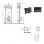 Готове рішення Qtap для ванної кімнати: підвісний унітаз Swan Ultra Quiet 520x360x320 + комплект інсталяції SD00054321