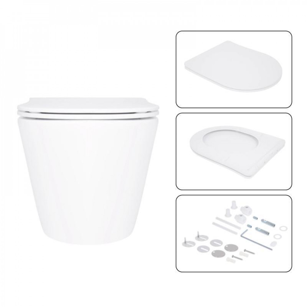 Готове рішення Qtap для ванної кімнати: підвісний унітаз Swan Ultra Quiet 520x360x320 + комплект інсталяції SD00054321