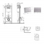 Готове рішення Qtap для ванної кімнати: підвісний унітаз Swan Ultra Quiet 520x360x320 + комплект інсталяції SD00054330
