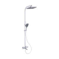 Душевая система универсальная Qtap Sloup термостатическая на три потребителя (с изливом) QTSLO51103OC48217 Chrome