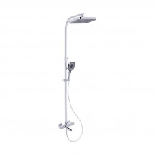 Душова система універсальна Qtap Sloup термостатична на три споживача (з виливом) QTSLO51103OC48217 Chrome