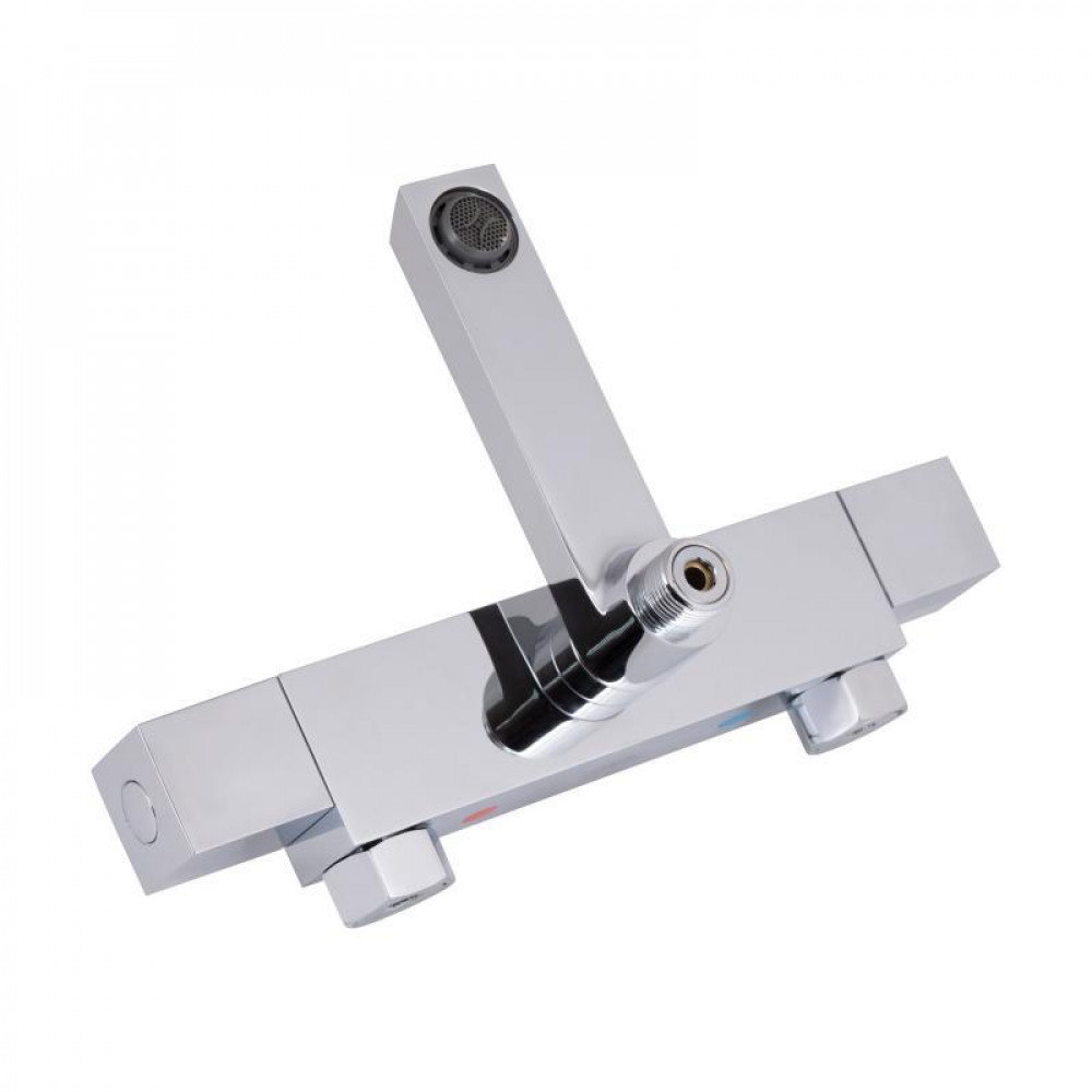 Душевая система универсальная Qtap Sloup термостатическая на три потребителя (с изливом) QTSLO51103OC48217 Chrome SD00054341
